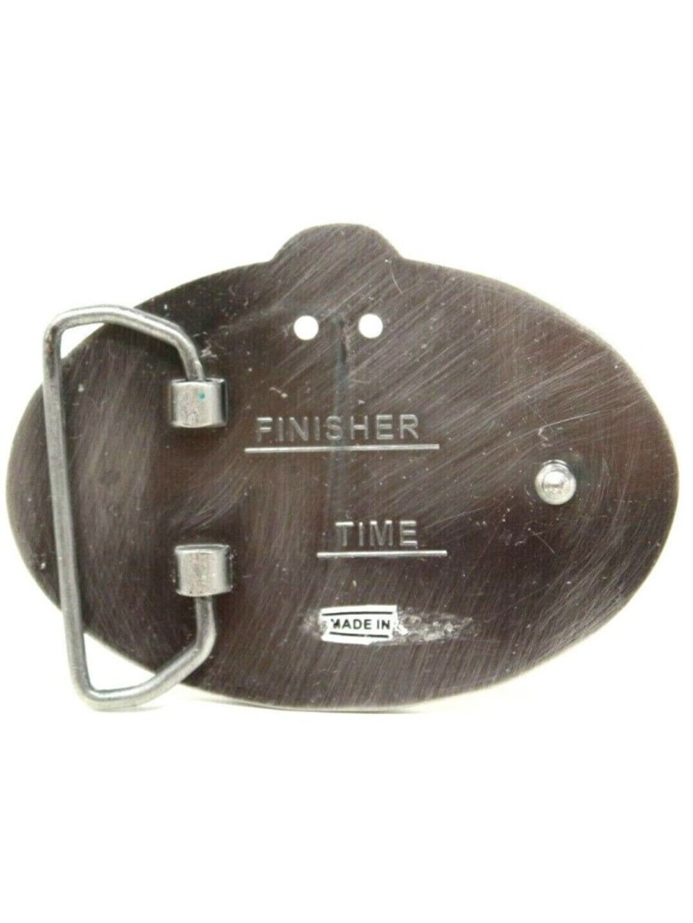 Monster Half Marathon Finisher Belt Buckle Skull Design Metal Oval #D-4 - Picture 3 of 7